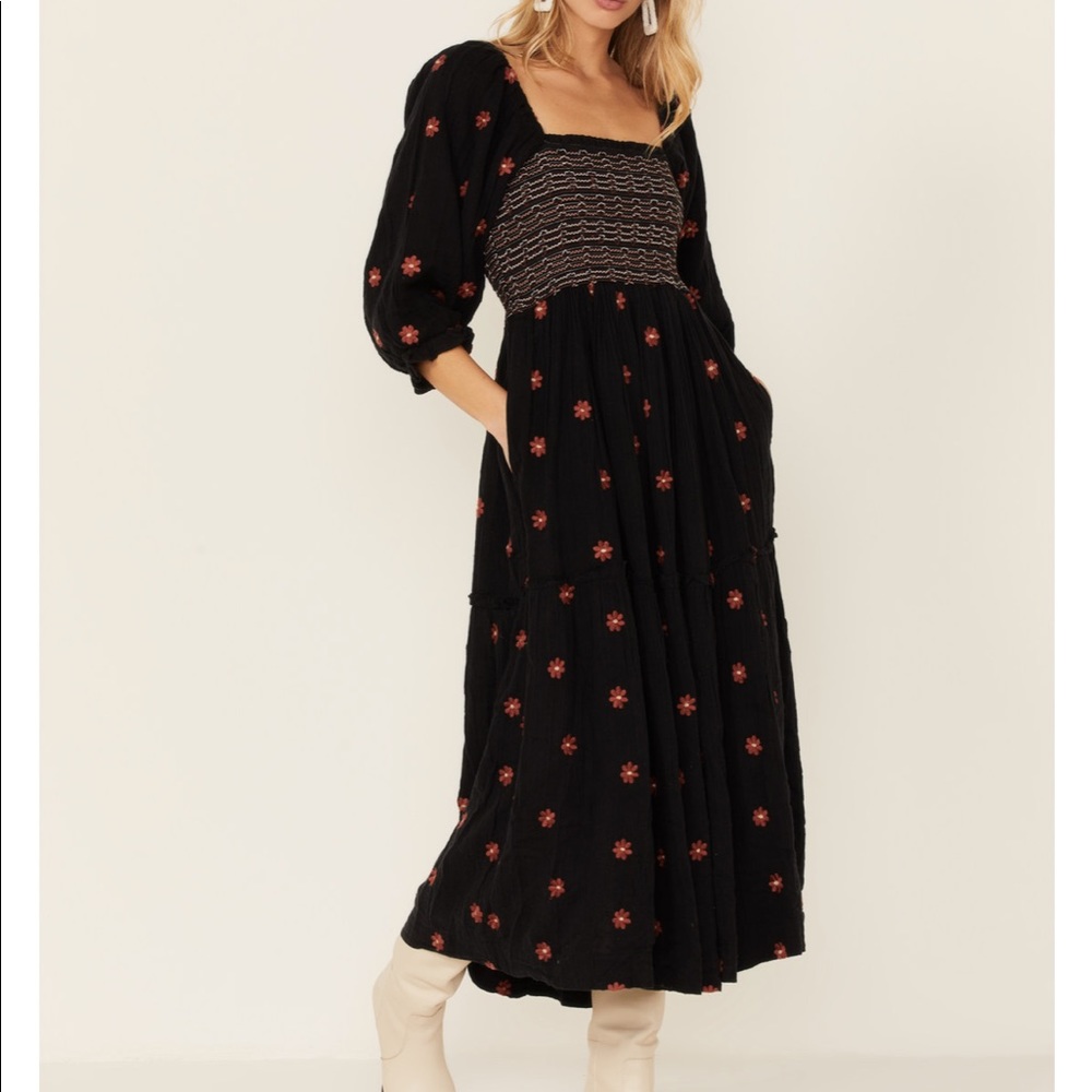 Dahlia Embroidered Maxi Dress